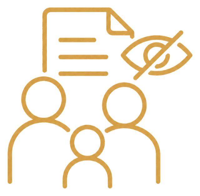 Limited transparency for families